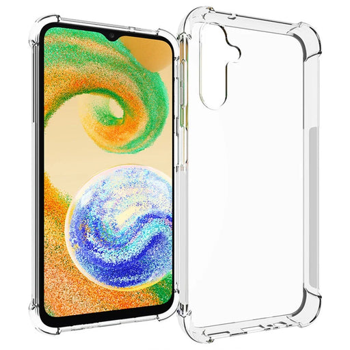WANLONFENG WL Series for Samsung Galaxy A14 4G / 5G Case 2.0mm Clear TPU Cover with Tempered Glass Film (Big Lens Hole) - 2