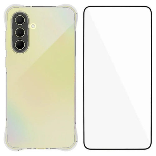 WANLONFENG WL Series for Samsung Galaxy A36 5G TPU Case 2.0mm Phone Cover with Tempered Glass Film - 1