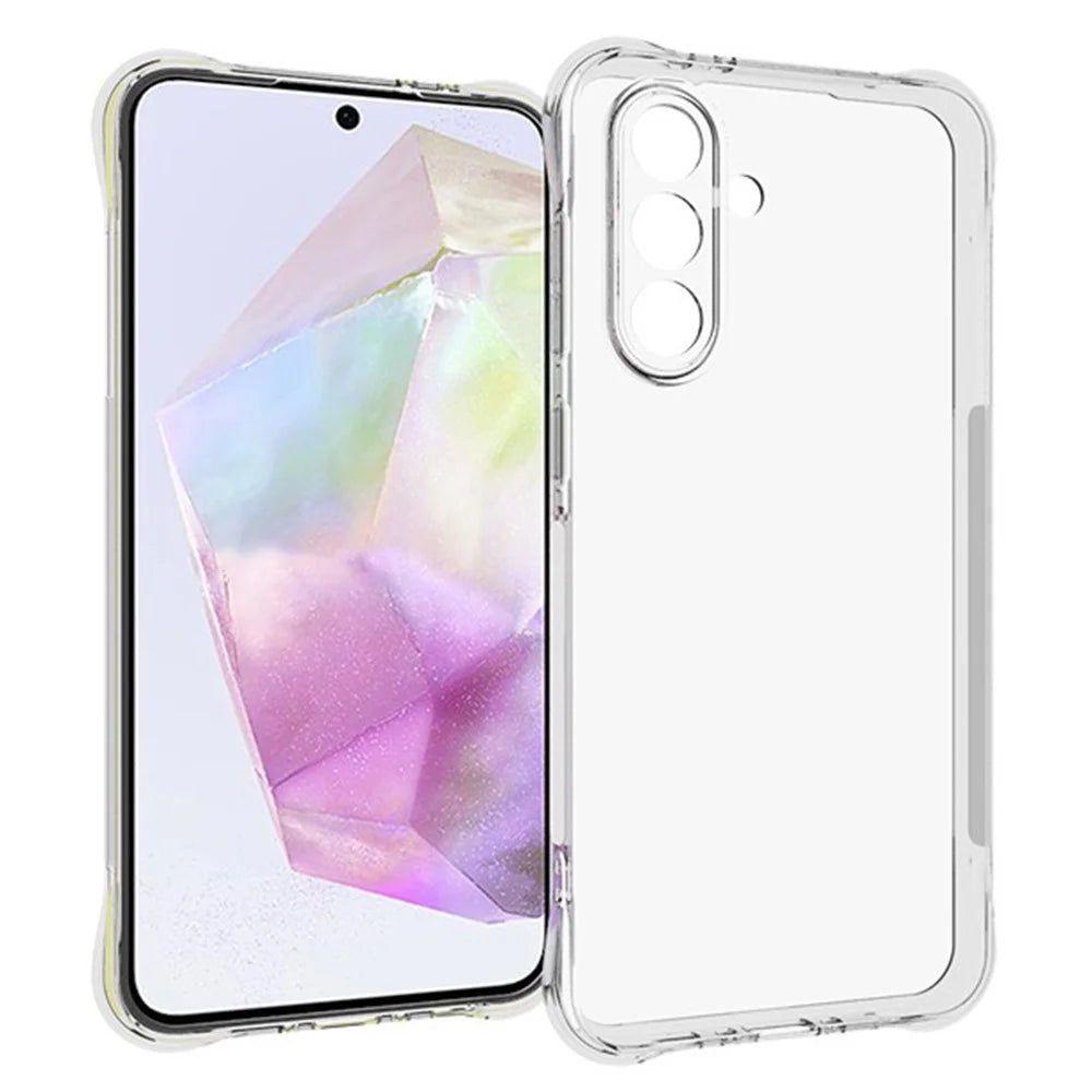 WANLONFENG WL Series for Samsung Galaxy A36 5G TPU Case 2.0mm Phone Cover with Tempered Glass Film - 2