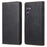 DF-05 For Samsung Galaxy S25+ Wallet Case RFID Blocking PU Leather Phone Cover - Black - 1
