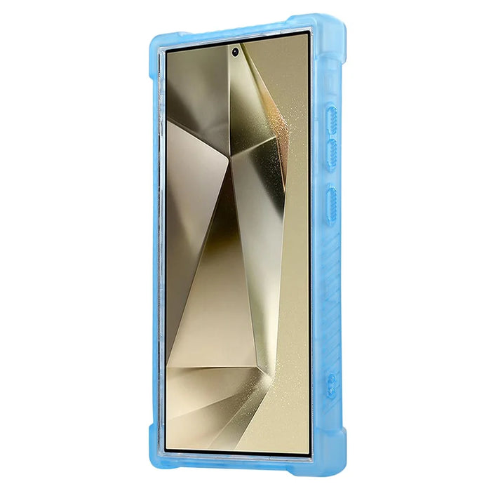 For Samsung Galaxy S25 Ultra Case TPU+PC 3-in-1 Protective Matte Phone Cover - Blue - 2