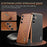 AZNS For Samsung Galaxy S25 Case Electroplating Crocodile Texture PU+TPU Phone Cover - Black - 3