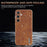 AZNS For Samsung Galaxy S25 Case Electroplating Crocodile Texture PU+TPU Phone Cover - Black - 5