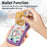 For iPhone 16 Case Compatible with MagSafe Card Bag Leather+TPU Phone Cover - Purple - 5