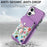 For iPhone 16 Case Compatible with MagSafe Card Bag Leather+TPU Phone Cover - Purple - 6