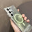 For Samsung Galaxy S24 Ultra Magnetic Case Gradient Tint TPU+PC Phone Cover with Beaded Strap - Green - 3