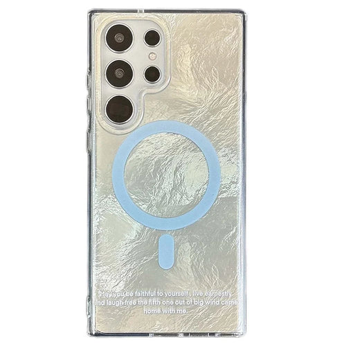 For Samsung Galaxy S24 Ultra Magnetic Phone Case Gradient Tint TPU+PC Protective Cover - Blue - 1