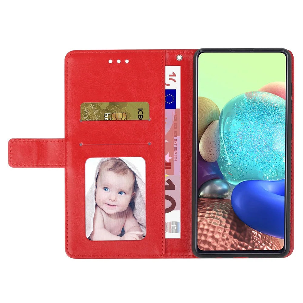For Google Pixel 9a Case with Wrist Strap Y Shaped Lines Imprint Leather Phone Cover - Red - 2