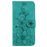 For Infinix Note 40 5G Case Lily Flower Imprint Leather Phone Cover with Stand - Green - 6