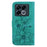 For Infinix Note 40 5G Case Lily Flower Imprint Leather Phone Cover with Stand - Green - 7
