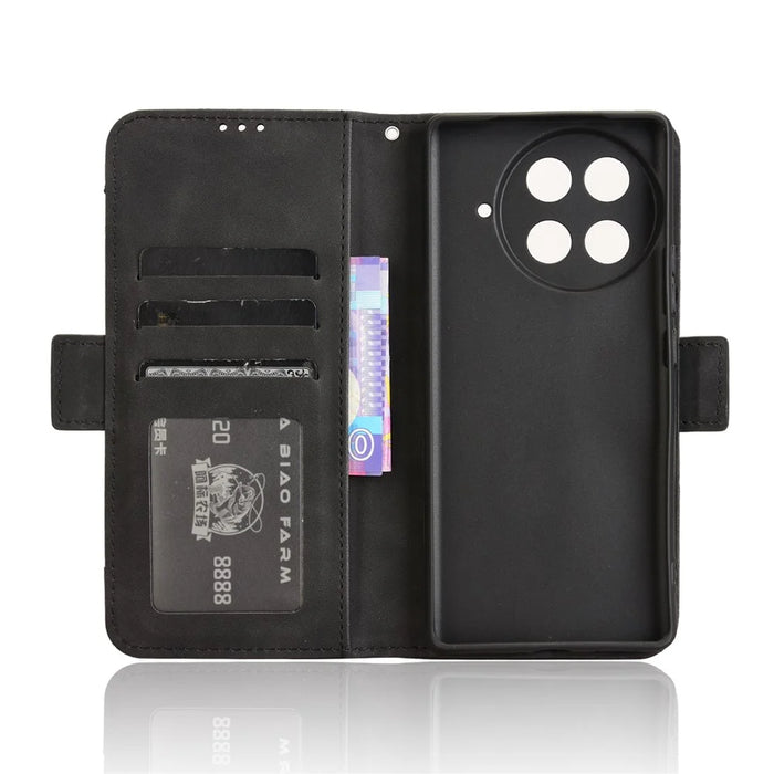 For TECNO Camon 30S 4G / 30S Pro 4G Leather Case Phone Wallet Cover with Multiple Card Slots - Black - 2