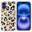 For iPhone 16 Plus Case Pattern Printing Shockproof Soft TPU Phone Cover - Leopard Print - 1