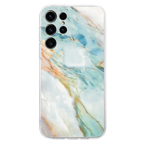 For Samsung Galaxy S24 Ultra Case Pattern Printing Shockproof Soft TPU Phone Cover - Oil Painting Marble - 1