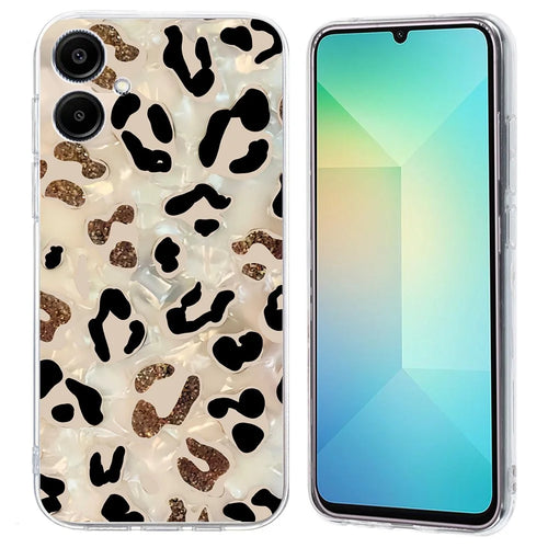 For Samsung Galaxy A06 4G Case Pattern Printing Shockproof Soft TPU Phone Cover - Leopard Print - 1