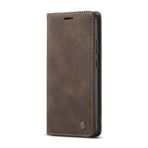 CASEME For Realme 10 Pro+ 5G Case  013 Series Card Holder Stand Leather Phone Cover - Coffee - 2