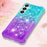 For Samsung Galaxy S24 FE TPU Case Gradient Quicksand Phone Back Cover - Sky Blue+Purple - 6