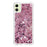 For Samsung Galaxy A06 4G TPU Case Glitter Quicksand Shockproof Phone Back Cover - Rose Gold / Hearts - 2