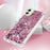 For Samsung Galaxy A06 4G TPU Case Glitter Quicksand Shockproof Phone Back Cover - Rose Gold / Hearts - 5