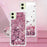 For Samsung Galaxy A06 4G TPU Case Glitter Quicksand Shockproof Phone Back Cover - Rose Gold / Hearts - 7