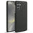For Samsung Galaxy S25 Case Cloth Texture Anti-Scratch Protective PC Phone Cover - Black - 1