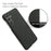 For Samsung Galaxy S25 Case Cloth Texture Anti-Scratch Protective PC Phone Cover - Black - 4