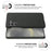 For Samsung Galaxy S25 Case Cloth Texture Anti-Scratch Protective PC Phone Cover - Black - 5