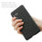 For Samsung Galaxy S25 Case Cloth Texture Anti-Scratch Protective PC Phone Cover - Black - 6