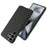 For Samsung Galaxy S25 Ultra Case Cloth Texture Anti-Scratch Protective PC Phone Cover - Black - 2