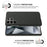 For Samsung Galaxy S25 Ultra Case Cloth Texture Anti-Scratch Protective PC Phone Cover - Black - 5