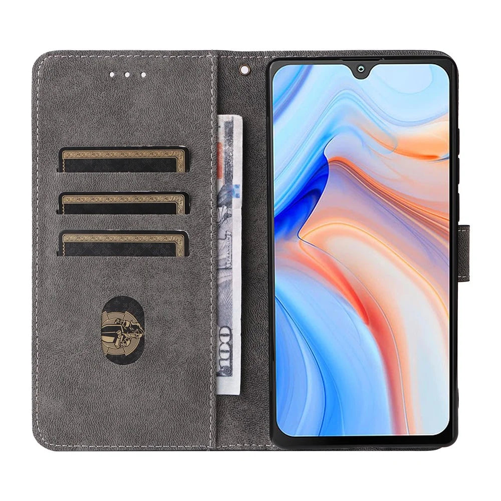 For Cubot P50 Wallet Case RFID Blocking PU Leather Cover Stand View - Black - 3