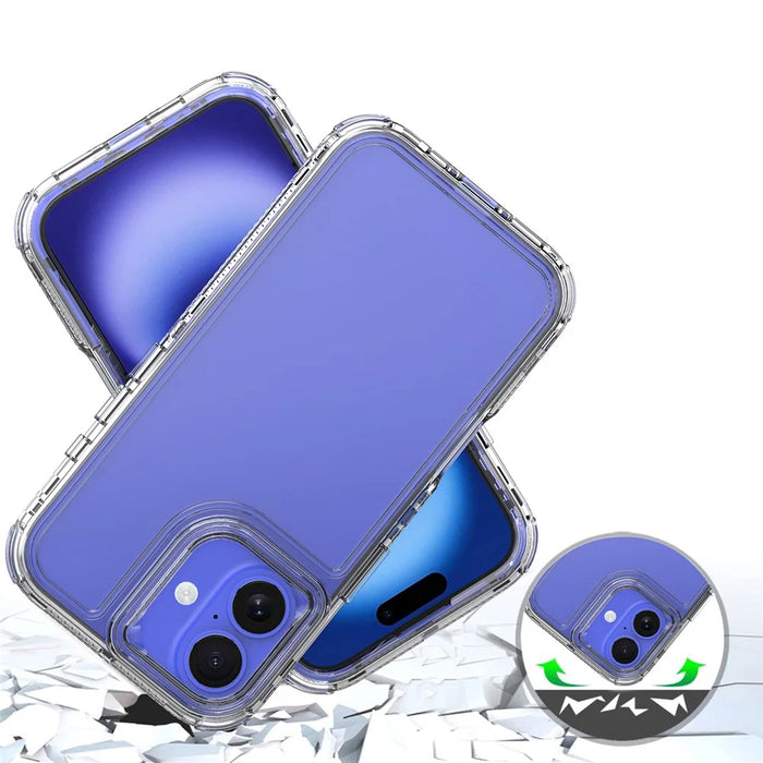 For iPhone 16 Plus Case Acrylic+TPU Clear Phone Cover (Big Lens Hole) - 4