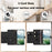 For iPhone 16 Case Tulip Leather Phone Cover with 5 Card Slots Wallet - Black - 3