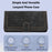 For iPhone 15 Case Tulip Leather Phone Cover with 5 Card Slots Wallet - Black - 7