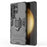 For Samsung Galaxy S25 Ultra Case PC+TPU Protective Phone Cover with Ring Kickstand - Black - 1