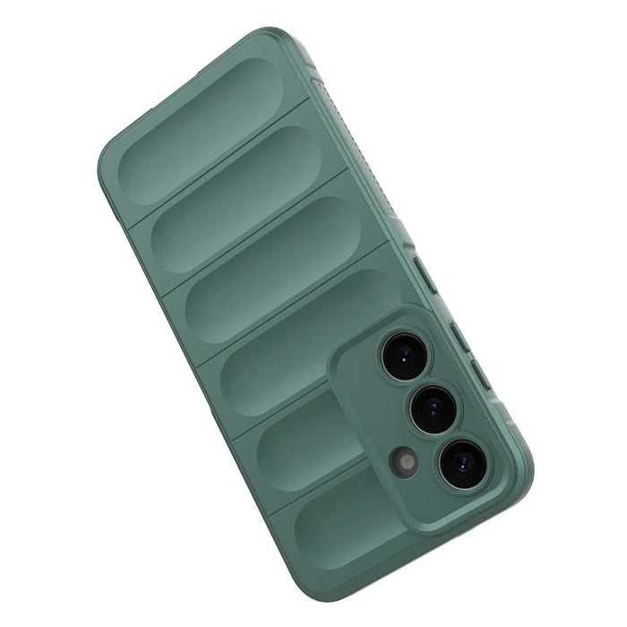 For Samsung Galaxy S25 Case Anti-Drop Soft TPU Rugged Phone Back Cover - Green - 4
