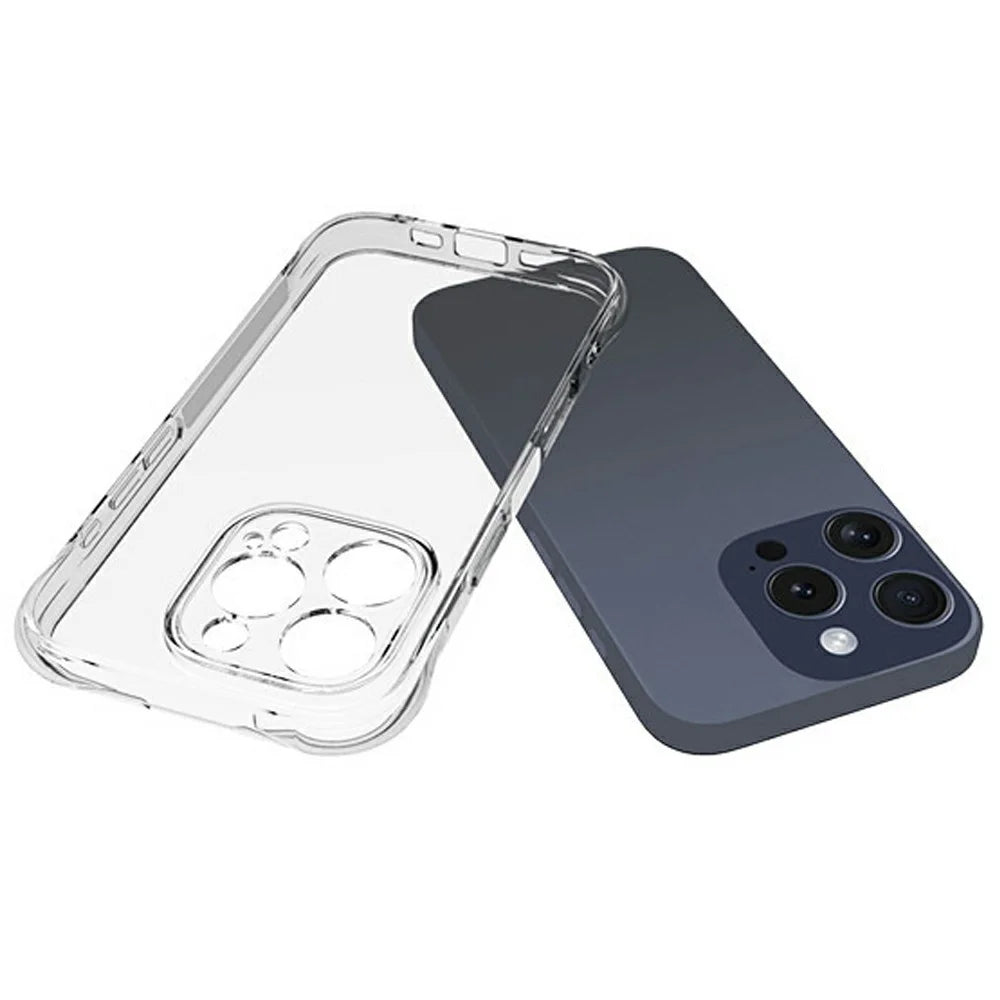 For iPhone 16 Pro Clear Phone Case 2.0mm Thickness Shockproof TPU Phone Cover - 3