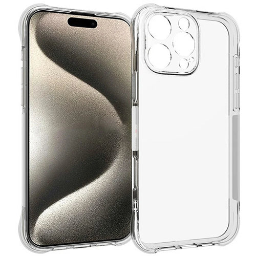 For iPhone 16 Pro Max Clear Phone Case 2.0mm Thickness Shockproof TPU Phone Cover - 1