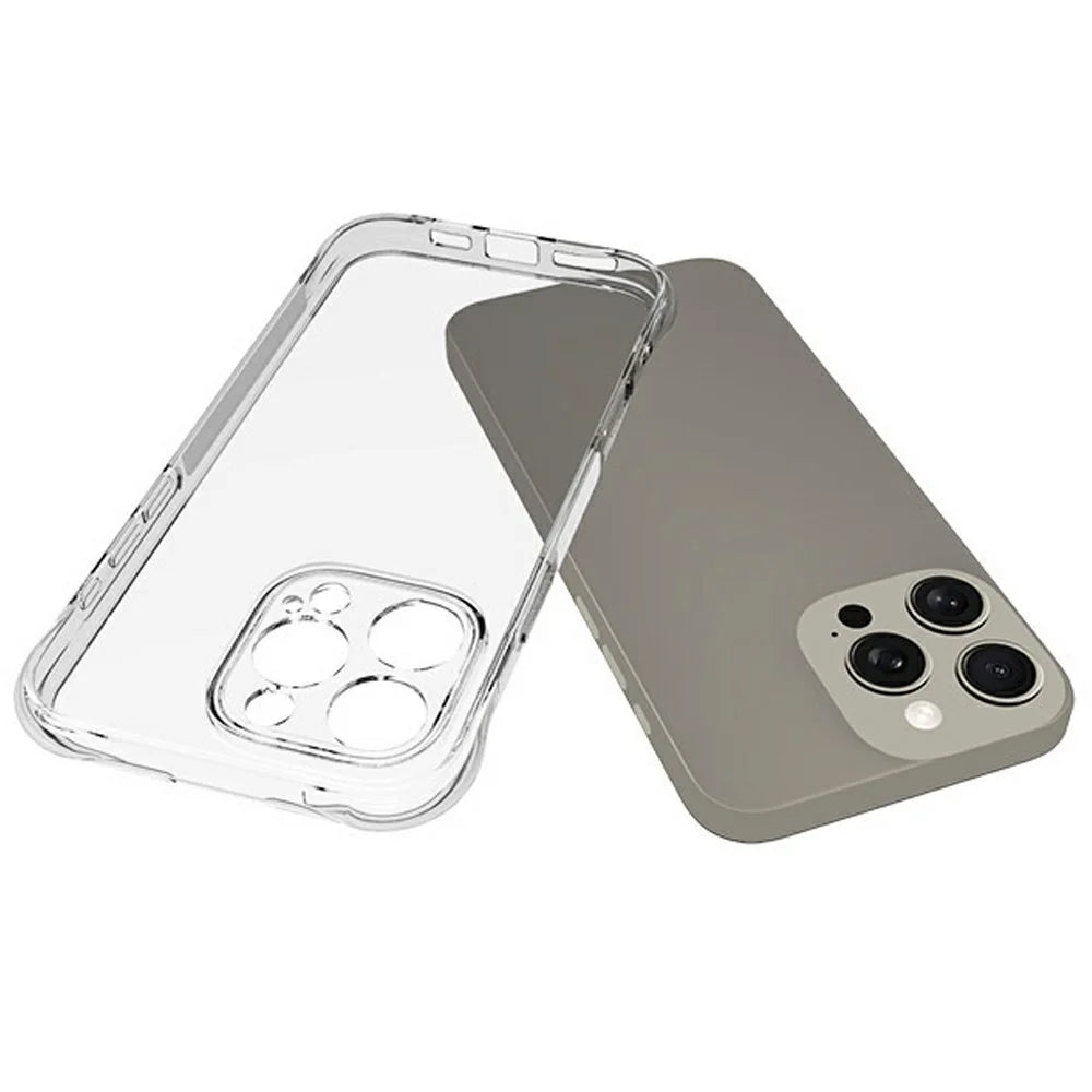 For iPhone 16 Pro Max Clear Phone Case 2.0mm Thickness Shockproof TPU Phone Cover - 3