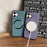 For iPhone 16 Case Drop-Proof TPU+Cloth Back Phone Cover Compatible with MagSafe - Purple - 3