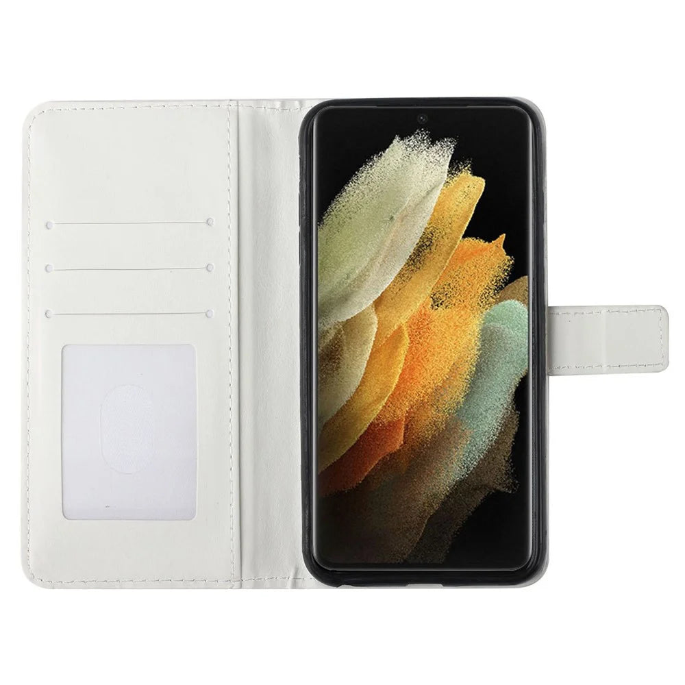 For Samsung Galaxy S25 Ultra Case 3D Creative Pattern PU Leather Stand Phone Cover - Blue Butterfly - 2