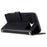 For Google Pixel 8a Wallet Case Rhombus Grid PU Leather Phone Cover - Black - 3