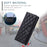 For Google Pixel 8 Pro Wallet Case Rhombus Grid PU Leather Phone Cover - Black - 7