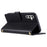 For Samsung Galaxy S25+ Wallet Case Rhombus Grid PU Leather Phone Cover - Black - 3