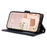 For Samsung Galaxy S25+ Wallet Case Rhombus Grid PU Leather Phone Cover - Black - 4