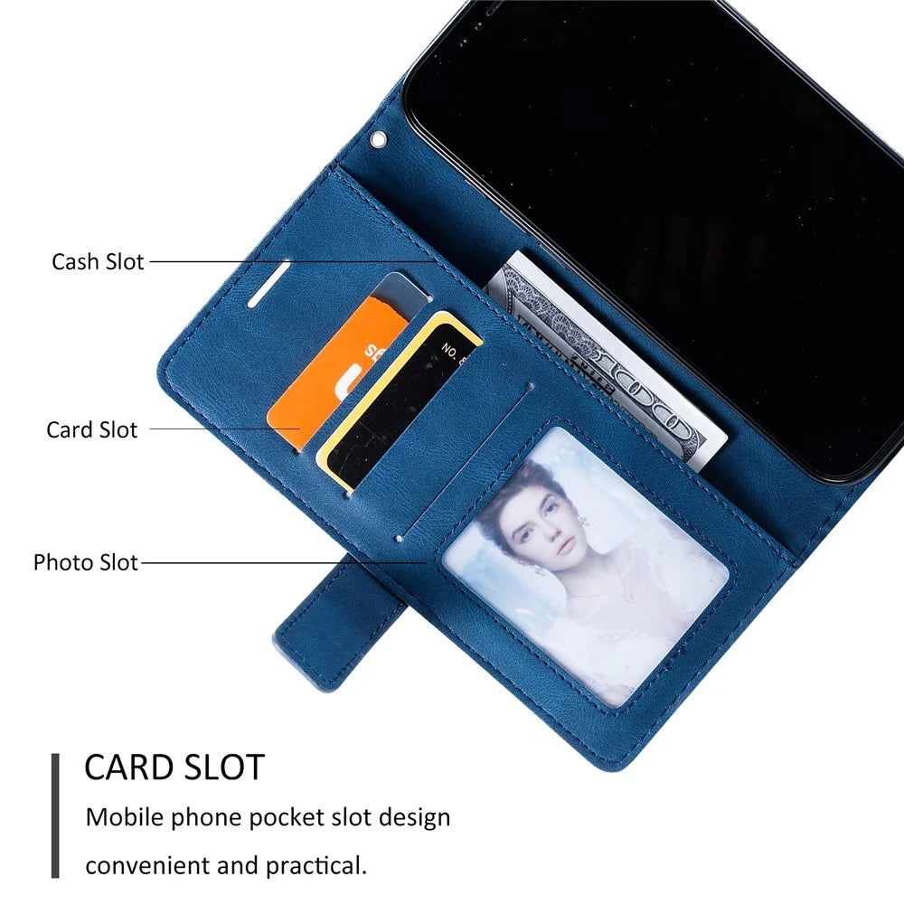 For Samsung Galaxy S25 Case Imprinted Lines PU Leather Splicing Wallet Phone Cover - Blue - 6