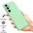 For Samsung Galaxy S25 Case Liquid Silicone Anti-Scratch Phone Cover with Hand Strap - Green - 2