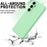 For Samsung Galaxy S25 Case Liquid Silicone Anti-Scratch Phone Cover with Hand Strap - Green - 4