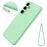 For Samsung Galaxy S25 Case Liquid Silicone Anti-Scratch Phone Cover with Hand Strap - Green - 6