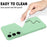 For Samsung Galaxy S25 Case Liquid Silicone Anti-Scratch Phone Cover with Hand Strap - Green - 7