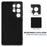 For Samsung Galaxy S25 Ultra Case Liquid Silicone Anti-Scratch Phone Cover with Hand Strap - Black - 5
